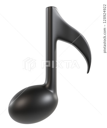 三維八分音符插圖 128924922