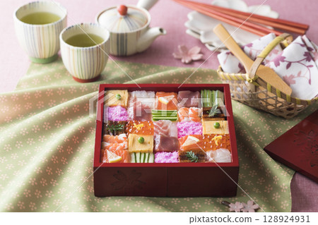 Mosaic sushi 128924931