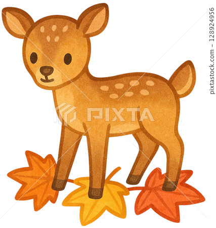 Deer with Leaves Deer with Leaves 128924956