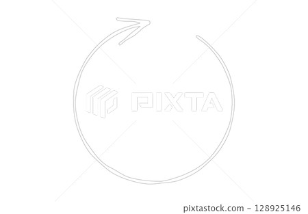 Right rotating arrow icon, grey (refresh, circulation, recycle) 128925146