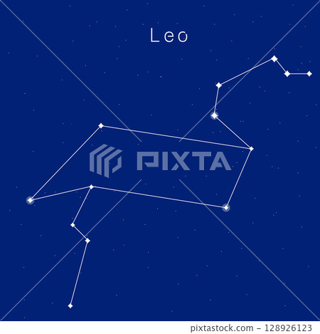 獅子座星座圖 獅子座星座圖 128926123