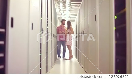 Empty modern interior corridor 128926221