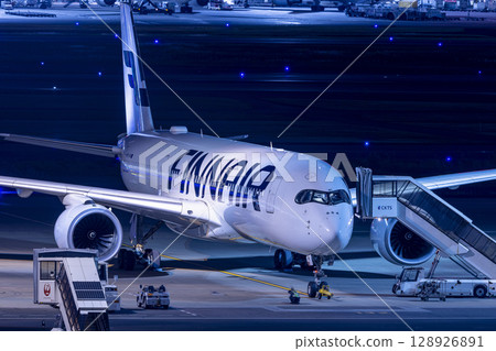 Illuminated aircraft Illuminated aircraft 128926891