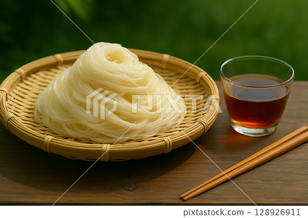 Summer staple: somen noodles Summer staple: somen noodles 128926911