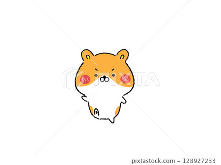 可愛又悠閒的金倉鼠 128927233