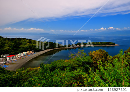 Chubu region, Izu Peninsula, Osezaki, Nishiizu, Osezaki, Suruga Bay and Mt. Fuji, Japanese-style scenery, Nishiura, Numazu City, Shizuoka Prefecture (6) 128927891