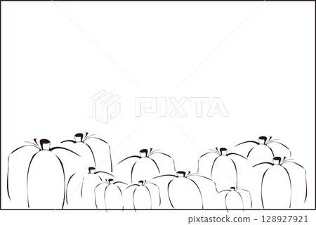 南瓜框,簡單,線條畫,黑白,白色背景,剪紙 南瓜框,簡單,線條畫,黑白,白色背景,剪紙 128927921
