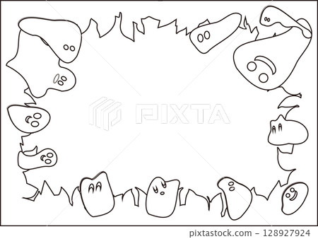Forest ghosts coloring book Forest ghosts coloring book 128927924