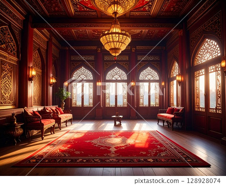The castle's reception room 128928074