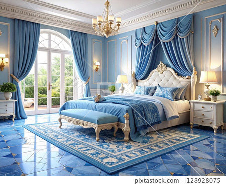 Luxury hotel room 128928075