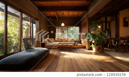 Calmness of modern Japanese style 128930256