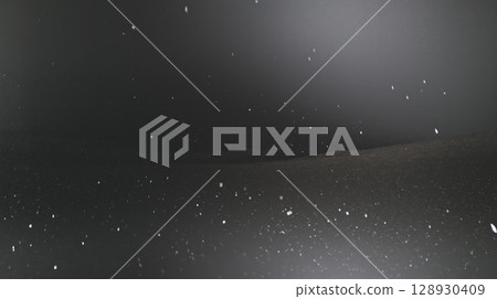 camera gazes upward, capturing ethereal beauty of night sky. Dazzling star scattered across dark void, creating serene and awe inspiring vista 128930409