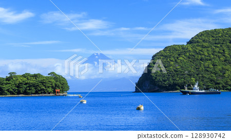 Mount Fuji as seen from Nishiizu Mount Fuji as seen from Nishiizu 128930742
