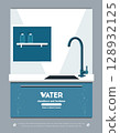 Water tap poster vector illustration 128932125
