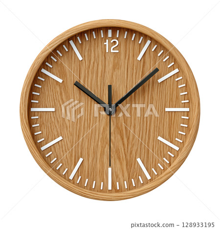 Elegant Wooden Wall Clock with Minimalist Design Showcasing Simple Hour and Minute Hands for Modern Decor Elegant Wooden Wall Clock with Minimalist Design Showcasing Simple Hour and Minute Hands for Modern Decor 128933195