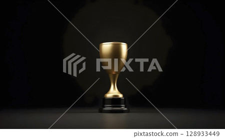 Sharp Gold Trophy Photo Dark Elegant Background - Stock Illustration ...