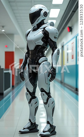 Shining Mecha Commander In School Uniform Suit 128933530