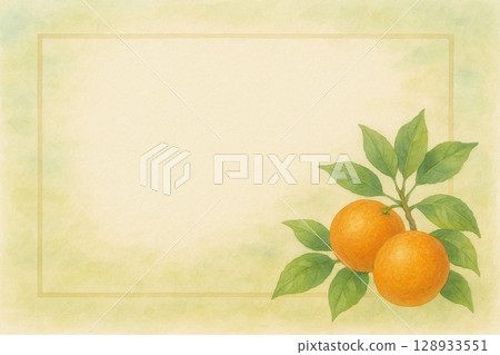 Postcard Mandarin Orange 128933551
