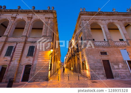 Ciutadella Menorca Placa des Born downtown Ciudadela Ciutadella Menorca Placa des Born downtown Ciudadela 128935328