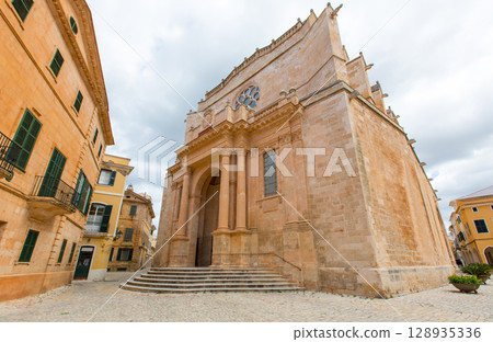 Ciutadella Menorca Cathedral at Ciudadela Balearic islands Ciutadella Menorca Cathedral at Ciudadela Balearic islands 128935336