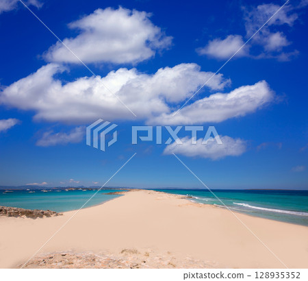 Formentera Illetes Illetas tropical beach near Ibiza Formentera Illetes Illetas tropical beach near Ibiza 128935352
