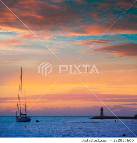 Mallorca port de Antratx sunset in Mallorca 128935600
