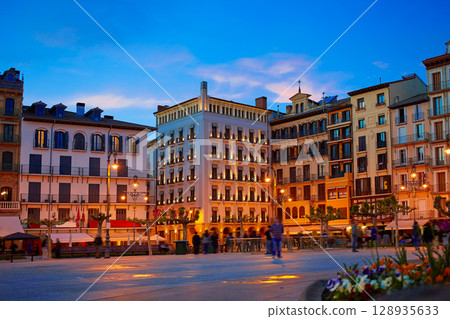 Pamplona Navarra Spain plaza del Castillo square 128935633