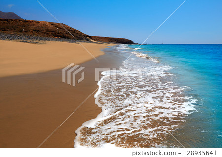 Jandia Beach Fuerteventura at Canary Islands Jandia Beach Fuerteventura at Canary Islands 128935641