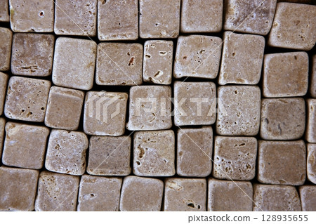 Square stones pattern tiles texture 128935655