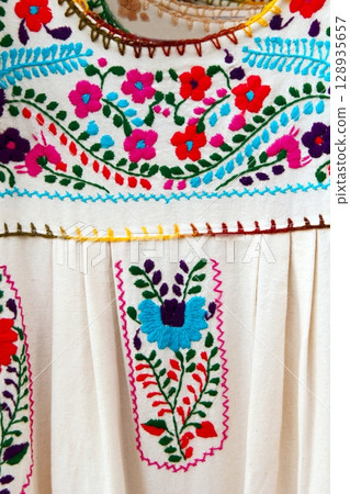 Mexican embroidered Chiapas dress Mexican embroidered Chiapas dress 128935657
