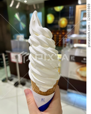 Delicious soft cream Delicious soft cream 128935989