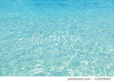 turquioise perfect tropical beach white sand turquioise perfect tropical beach white sand 128936687