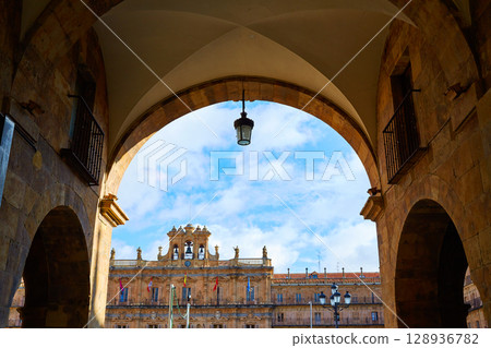 Salamanca Plaza Mayor in Spain Salamanca Plaza Mayor in Spain 128936782