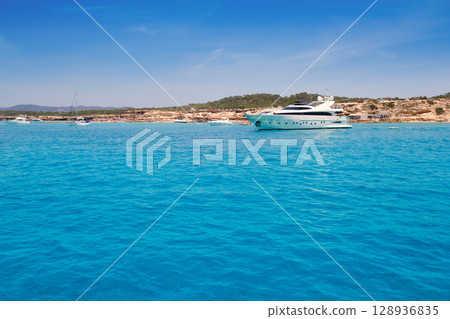 Cala Conta Ibiza in San Antonio beach Cala Conta Ibiza in San Antonio beach 128936835