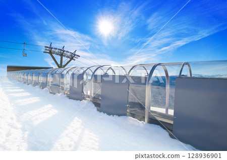 Baqueira Beret in Lerida Catalonia ski spot resort in Aran Valley 128936901