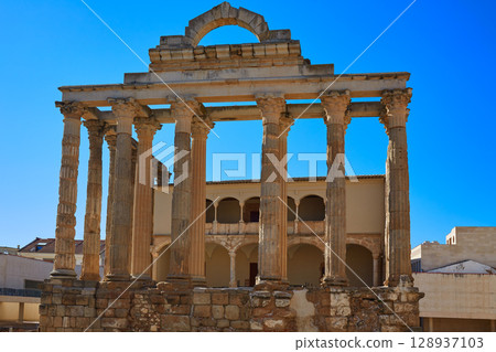 Merida Diana Temple in Badajoz Spain Merida Diana Temple in Badajoz Spain 128937103