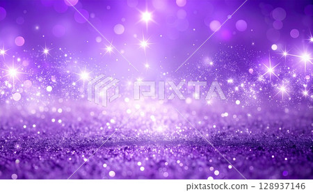 Dreamy sparkling purple lavender background 128937146
