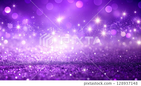 Dreamy sparkling purple lavender background 128937148