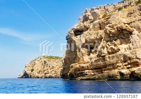 Ibiza Sa Conillera Conejera island lighthouse 128937187