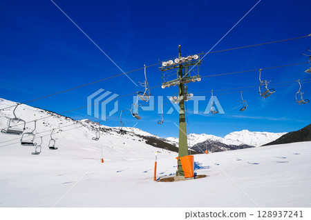 Baqueira Beret in Lerida Catalonia ski spot resort in Aran Valley Baqueira Beret in Lerida Catalonia ski spot resort in Aran Valley 128937241