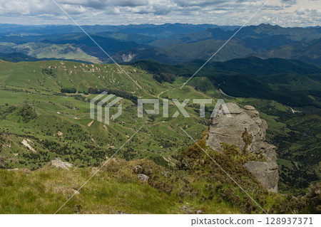 View from Bell Rock Loop Track, Tutira, Hawke's Bay, New Zealand View from Bell Rock Loop Track, Tutira, Hawke's Bay, New Zealand 128937371