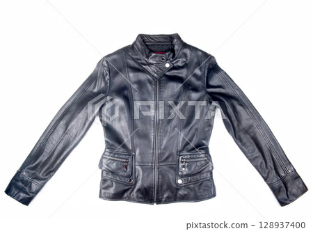 black leather jacket 128937400