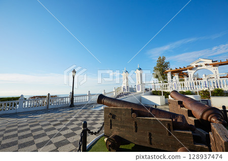 Benidorm old Canon at Mirador del Castillo 128937474