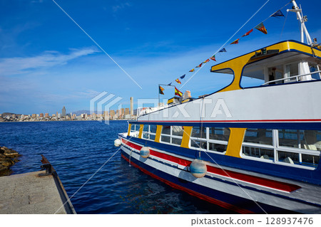 Benidorm Marina port in Alicante of Spain Benidorm Marina port in Alicante of Spain 128937476