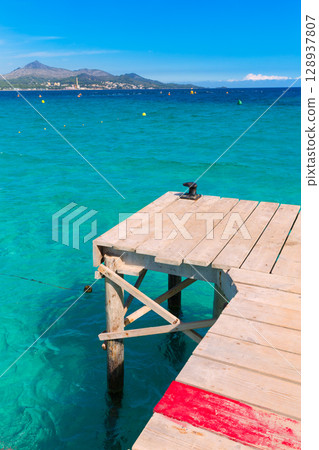Majorca Platja de Muro beach Alcudia bay Mallorca 128937807