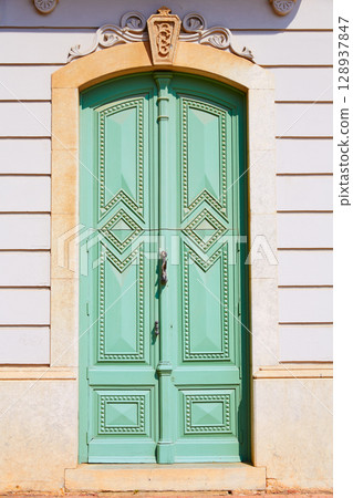 Lloret de Mar mediterranean facade in Costa Brava at Catalonia Lloret de Mar mediterranean facade in Costa Brava at Catalonia 128937847