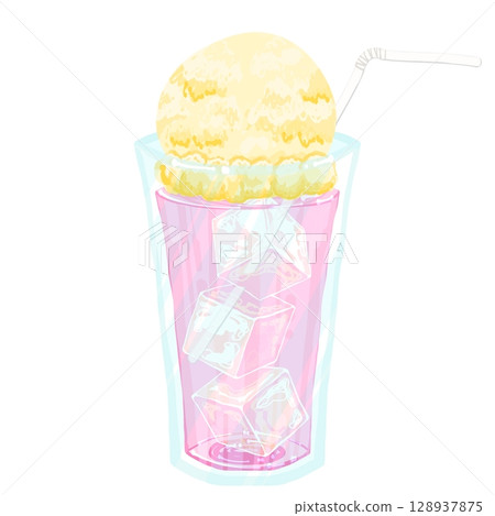 Delicious Peach Float 128937875