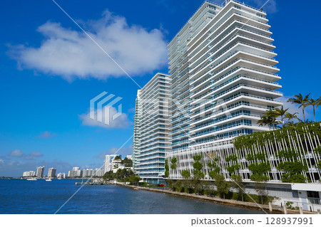 Miami Beach from MacArthur Causeway Florida 128937991