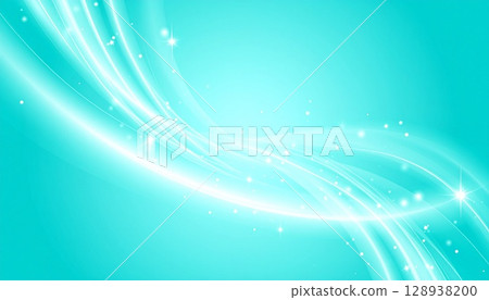 Turquoise and white glitter background 128938200