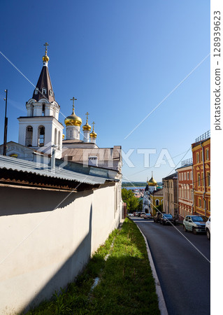 Ilyinskaya Church in Nizhny Novgorod at Morning 128939623